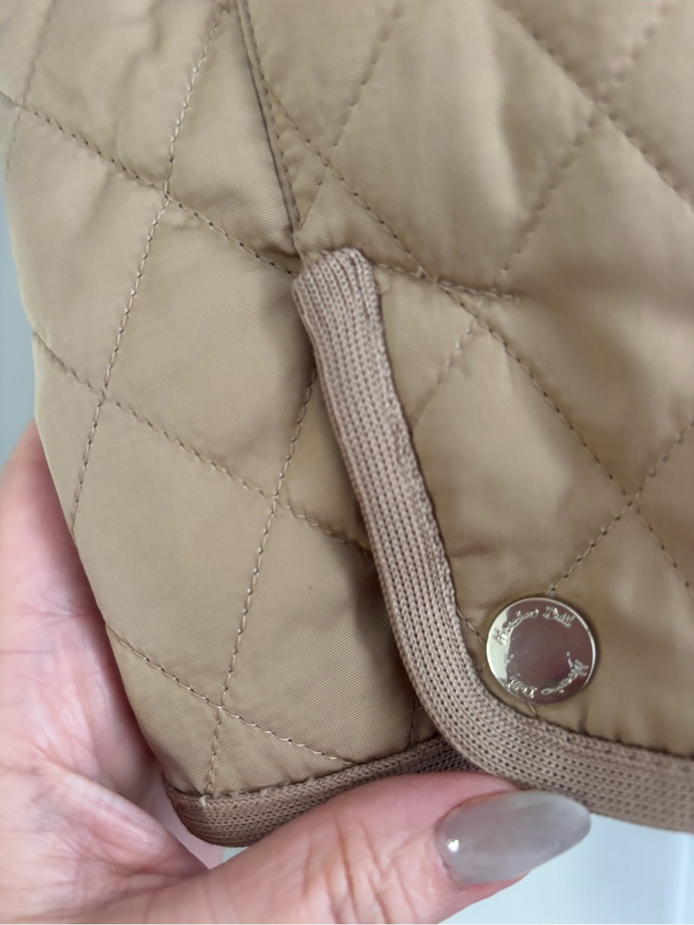 Massimo Dutti Quilted Puffer Jacket in Tan - Picture 8 of 10